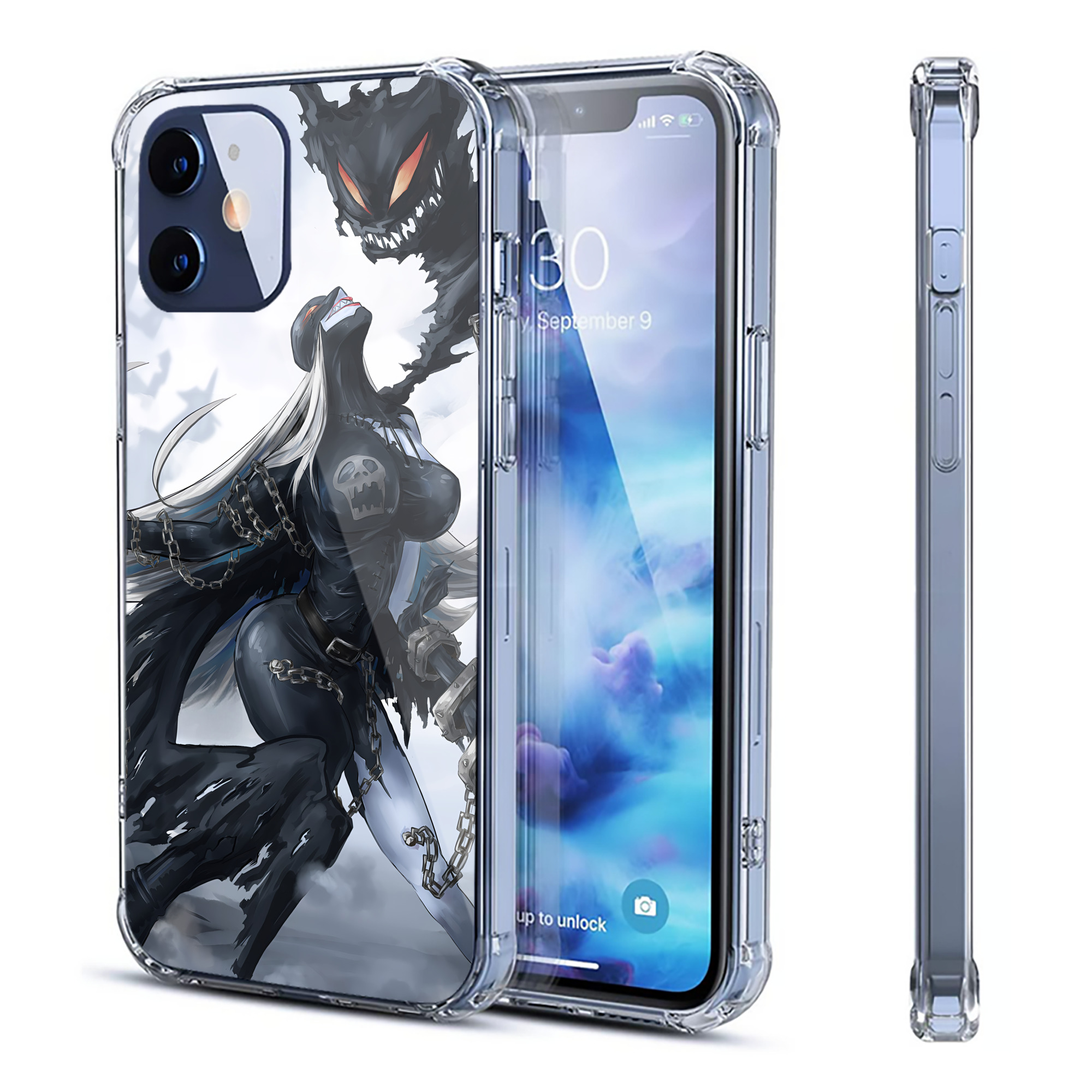 （画像用） Digimon デジタルモンスター/デジモン 【iPhone 12シリーズ対応】透明スマホケース（クリアソフトケース）